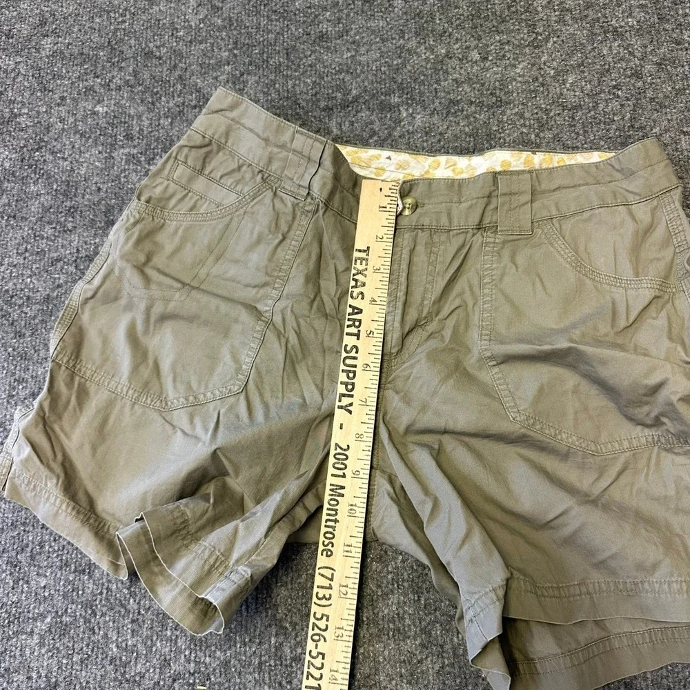 Columbia Shorts Womens Size 6 Khaki Cotton Cargo Casual Outdoor Hiking